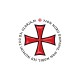 Shirt Croix de l'Ordre des Templiers blanc pour homme et femme