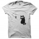 Shirt les chats noir ne mangent pas blanc pour homme et femme