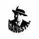 Shirt Gangster noir/blanc pour homme et femme