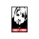 Shirt Kurt Cobain 1967-1994 parodie Obey blanc pour homme et femme