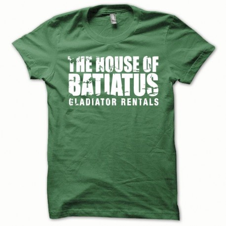 Shirt Spartacus blanc/vert bouteille pour homme et femme