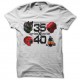 Shirt super sentai contre kamen rider blanc pour homme et femme
