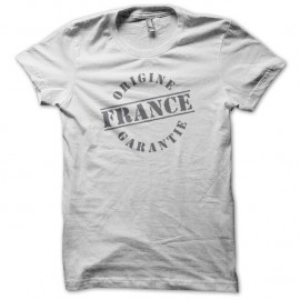 Shirt France Origine Garantie blanc pour homme et femme