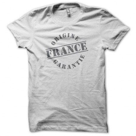 Shirt France Origine Garantie blanc pour homme et femme