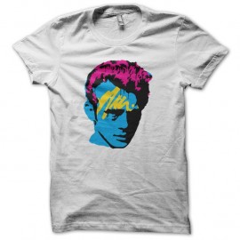 Shirt James Dean graffiti art blanc pour homme et femme