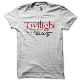 Shirt Twilight n'est pas la réalité en blanc pour homme et femme