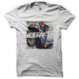 Shirt Rider v3 sur sa moto blanc pour homme et femme