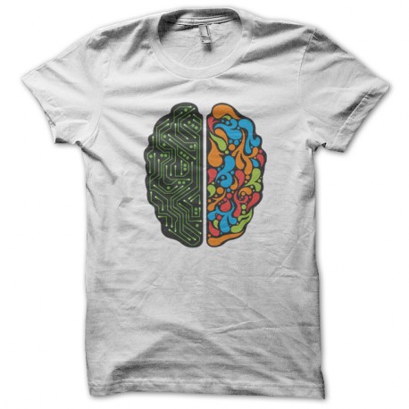 Shirt cerveau blanc pour homme et femme