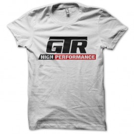 Shirt GTR course de voitures en blanc pour homme et femme