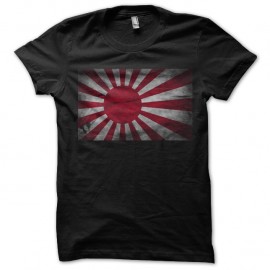 Shirt drapeau du soleil levant japonais noir pour homme et femme