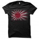 Shirt drapeau du soleil levant japonais noir pour homme et femme