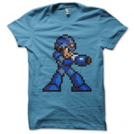 Shirt Megaman 16 bit bleu pour homme et femme