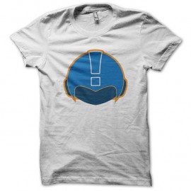 Shirt casque de megaman blanc pour homme et femme