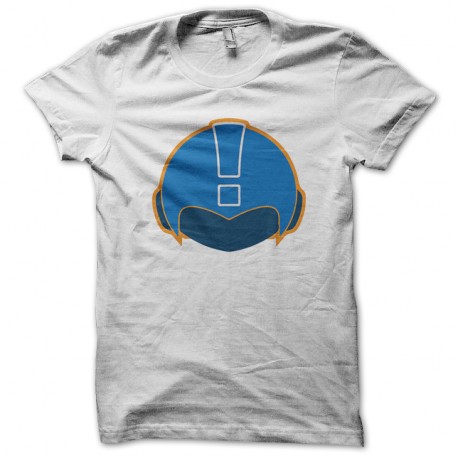 Shirt casque de megaman blanc pour homme et femme