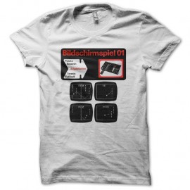 Shirt Bildschirmspiele BSS01 blanc pour homme et femme