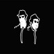 Shirt Blues Brothers blanc/noir pour homme et femme