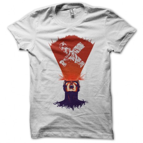 Shirt Cyclops et rayons lumineux blanc pour homme et femme