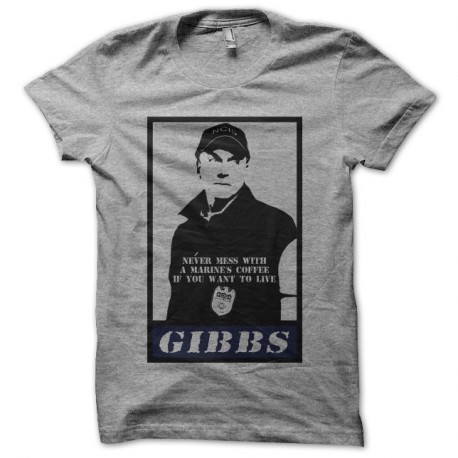 Shirt NCIS Gibbs parodie Obey gris pour homme et femme