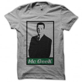 Shirt NCIS McGee Geek parodie Obey gris pour homme et femme