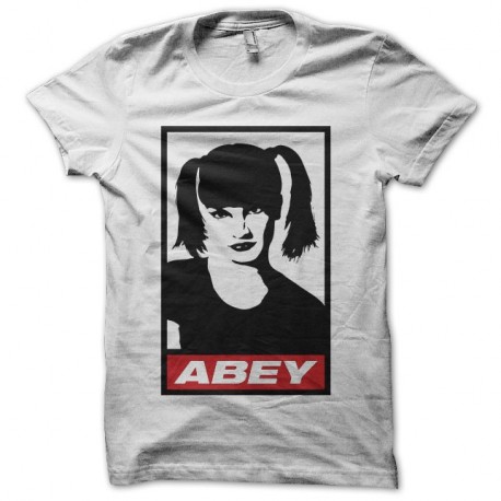 Shirt NCIS Abby parodie Obey blanc pour homme et femme