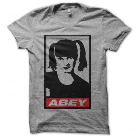 Shirt NCIS Abby parodie Obey gris pour homme et femme