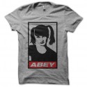 Shirt NCIS Abby parodie Obey gris pour homme et femme