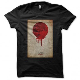 Shirt japonais ensanglanté noir pour homme et femme