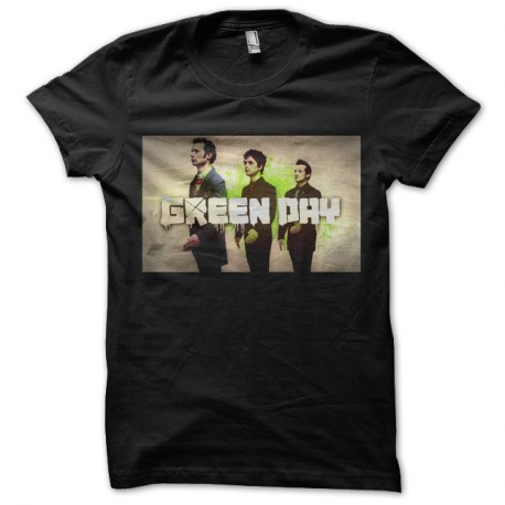 Shirt Green day affiche disque noir pour homme et femme