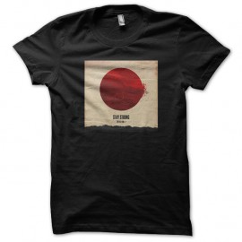 Shirt drapeau japonais atomique noir pour homme et femme
