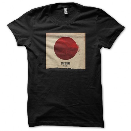 Shirt drapeau japonais atomique noir pour homme et femme