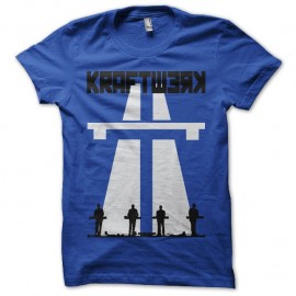 Shirt Kraftwerk Autobahn artwork bleu pour homme et femme
