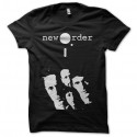 Shirt New Order noir pour homme et femme