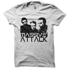 Shirt Massive Attack band artwork blanc pour homme et femme