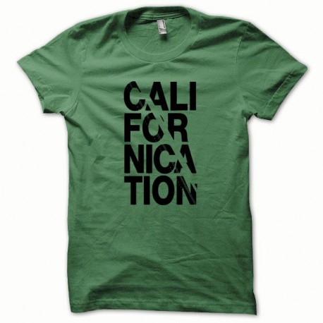 Shirt Californication version classic noir/vert bouteille pour homme et femme