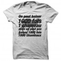 Shirt La cité de la peur parodie baiser chameau 1000 fois blanc pour homme et femme