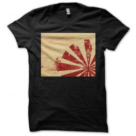 Shirt le samourai du japon noir pour homme et femme