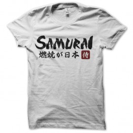 Shirt samurai blanc pour homme et femme