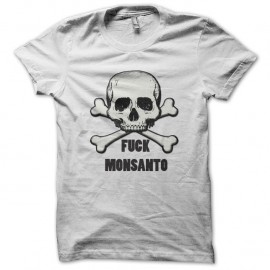 Shirt Fuck Monsanto - Non a monsanto Ogm Blanc pour homme et femme