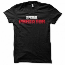 Shirt sexual predator noir pour homme et femme