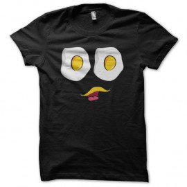 Shirt Calimero parodie Yeux au plat noir pour homme et femme