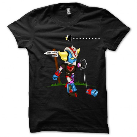 Shirt Goldorak Go parodie noir pour homme et femme