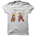 Shirt DBZ vs Naruto parodie marrante blanc pour homme et femme