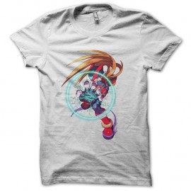 Shirt Megaman zéro en blanc pour homme et femme