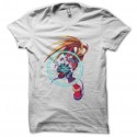 Shirt Megaman zéro en blanc pour homme et femme