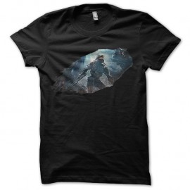 Shirt Halo particule graphique noir pour homme et femme