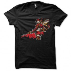 Shirt alerte rouge version soviétique noir pour homme et femme