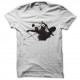 Shirt walking dead tache d'encre blanc pour homme et femme