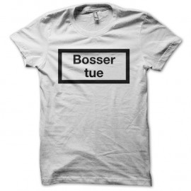 Shirt Bosser tue parodie Fumer tue blanc pour homme et femme