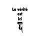 Shirt La vérité est ici blanc pour homme et femme