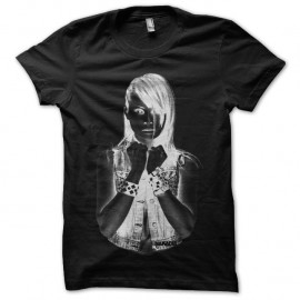 Shirt Nakadia DJ techshirt halftone noir pour homme et femme
